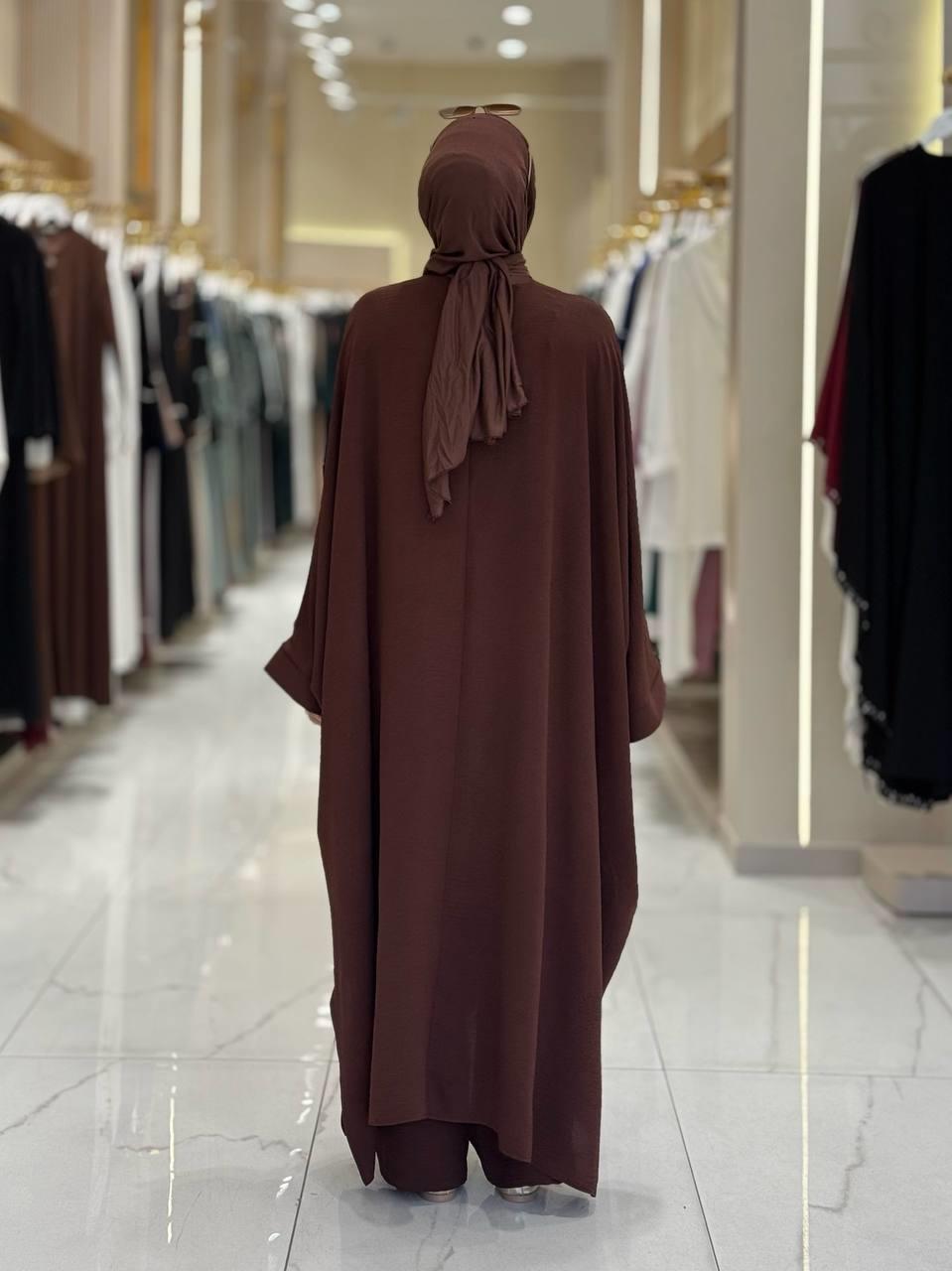 Tunik Pantolon İkili Takim Kahverengi