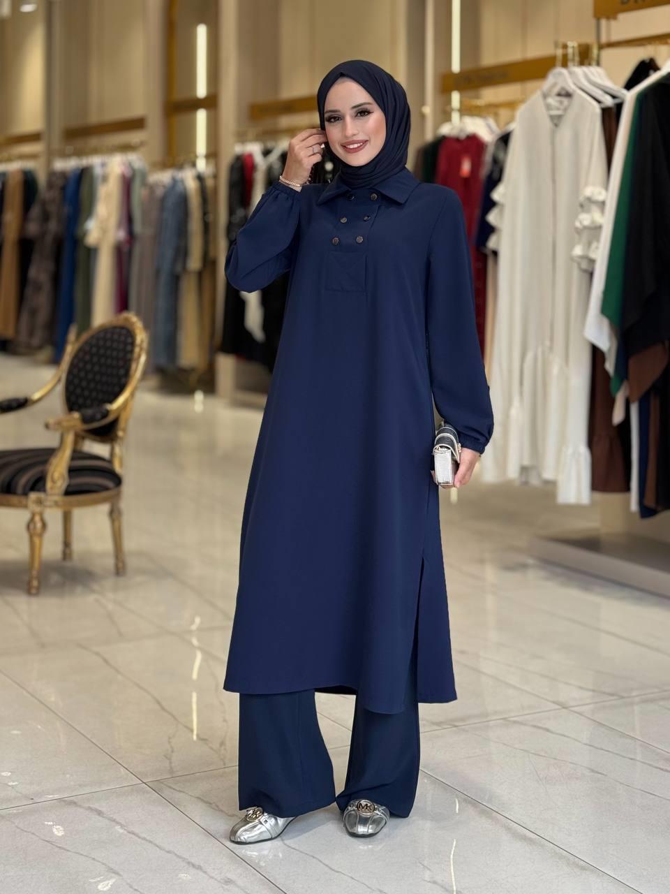 Tunik Pantolon İkili Takim Lacivert 