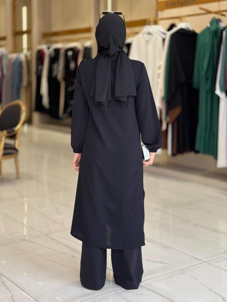 Tunik Pantolon İkili Takim Siyah 