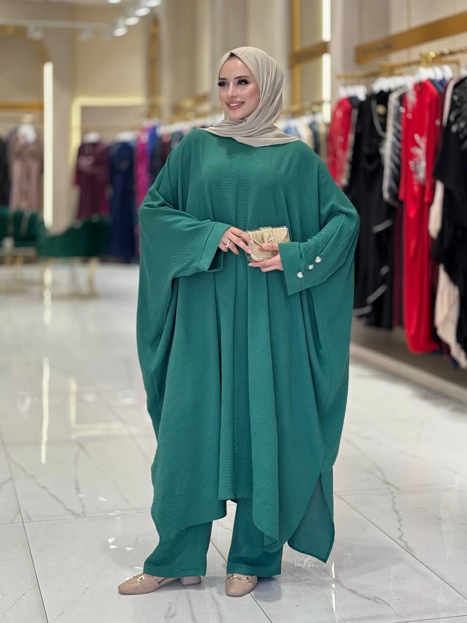 Tunik Pantolon İkili Takim Zümrüt 