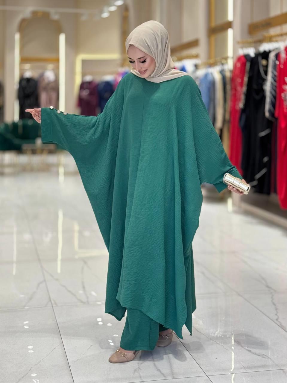 Tunik Pantolon İkili Takim Zümrüt 