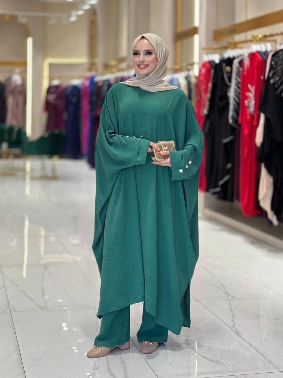 Tunik Pantolon İkili Takim Zümrüt 