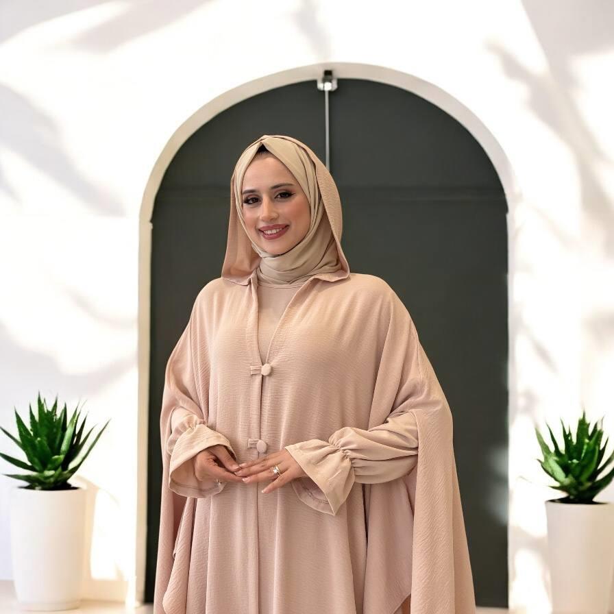 Tunik, Pantolon ve Abaya Üçlü Takım Taş 