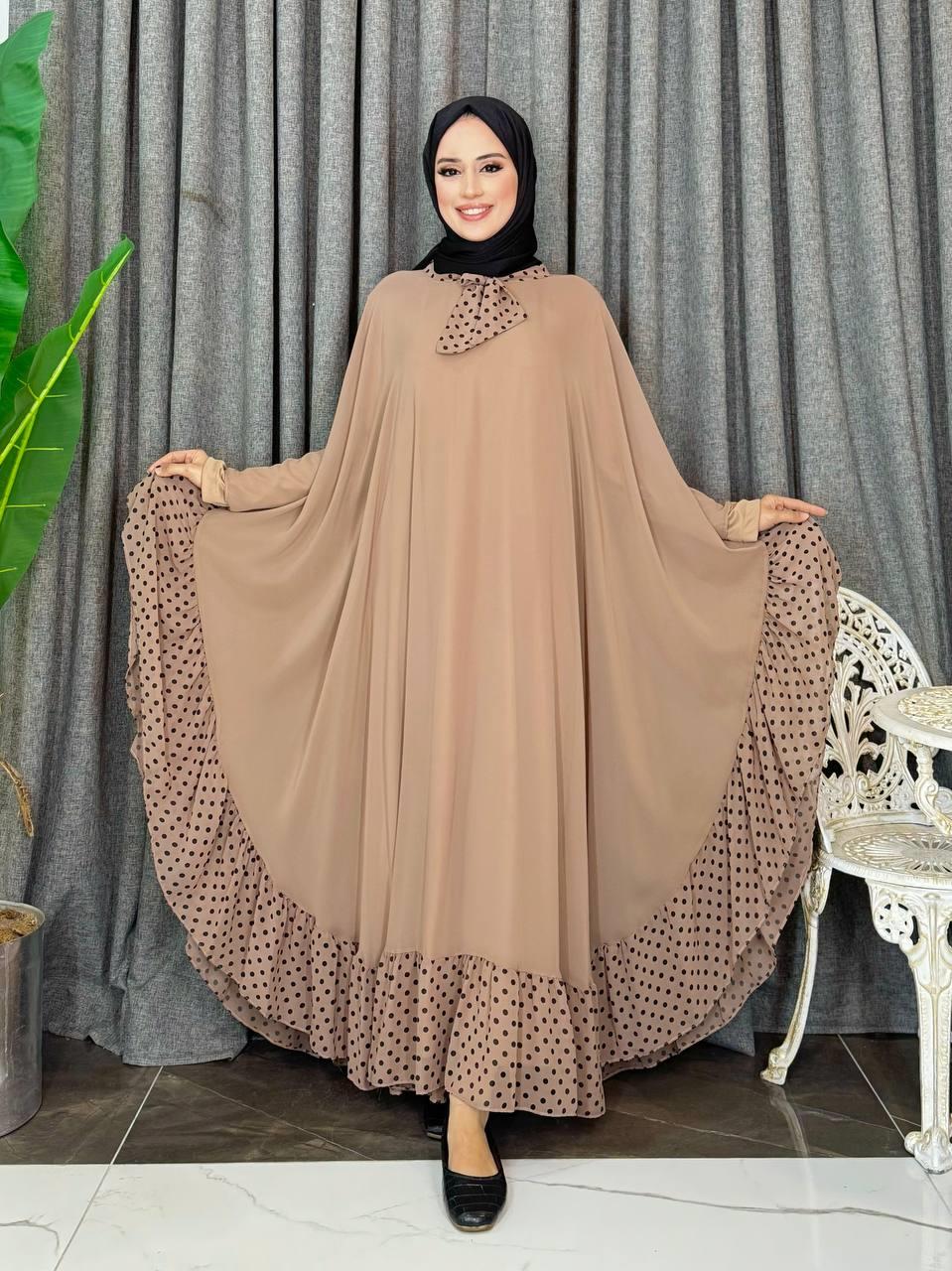 Vizon Pelerinli Elbise Takim