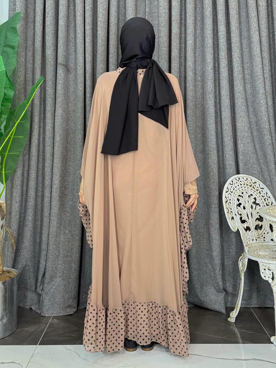 Vizon Pelerinli Elbise Takim