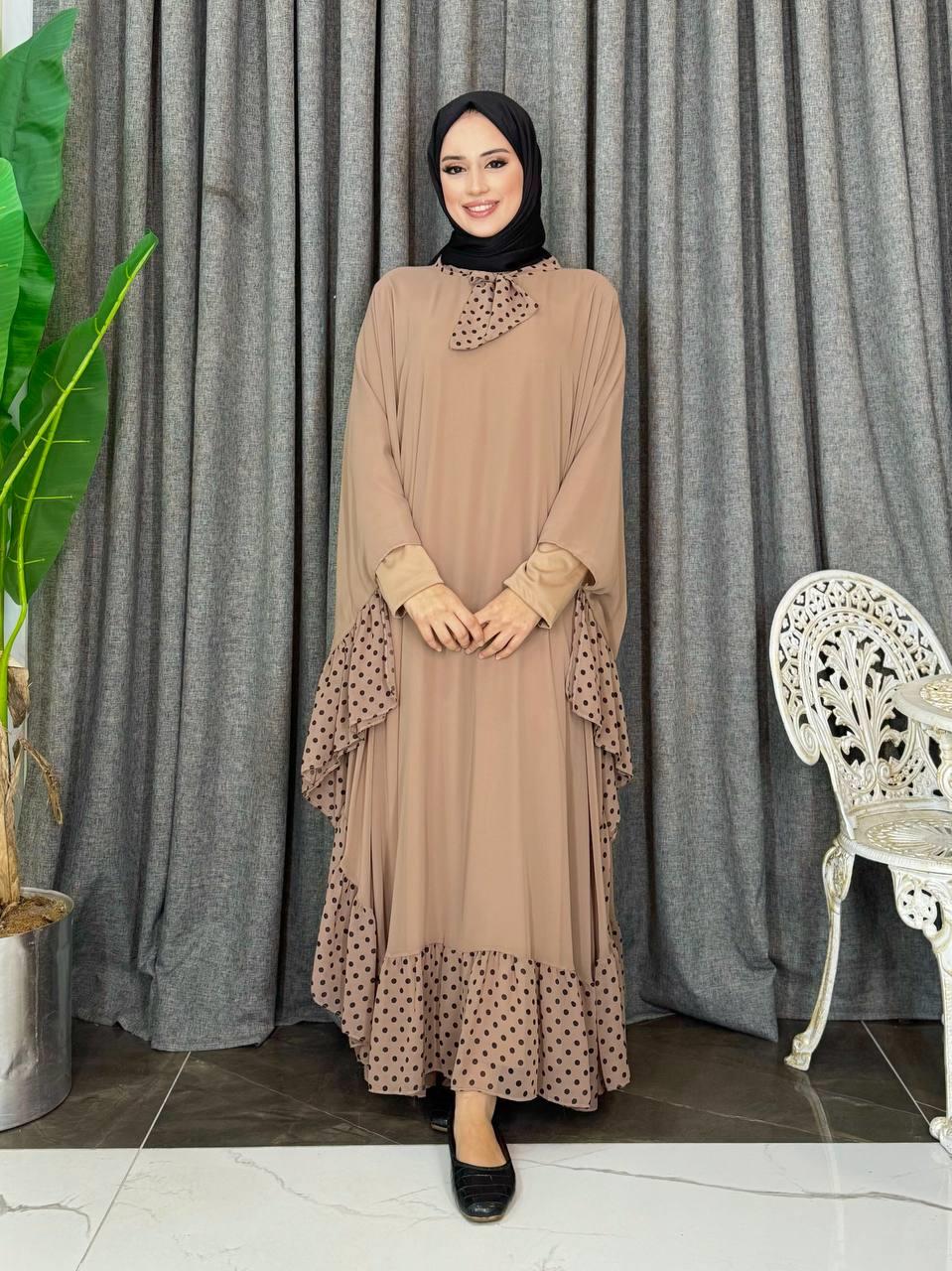 Vizon Pelerinli Elbise Takim