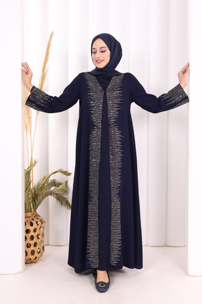 Yelekli Elbise Takım Lacivert