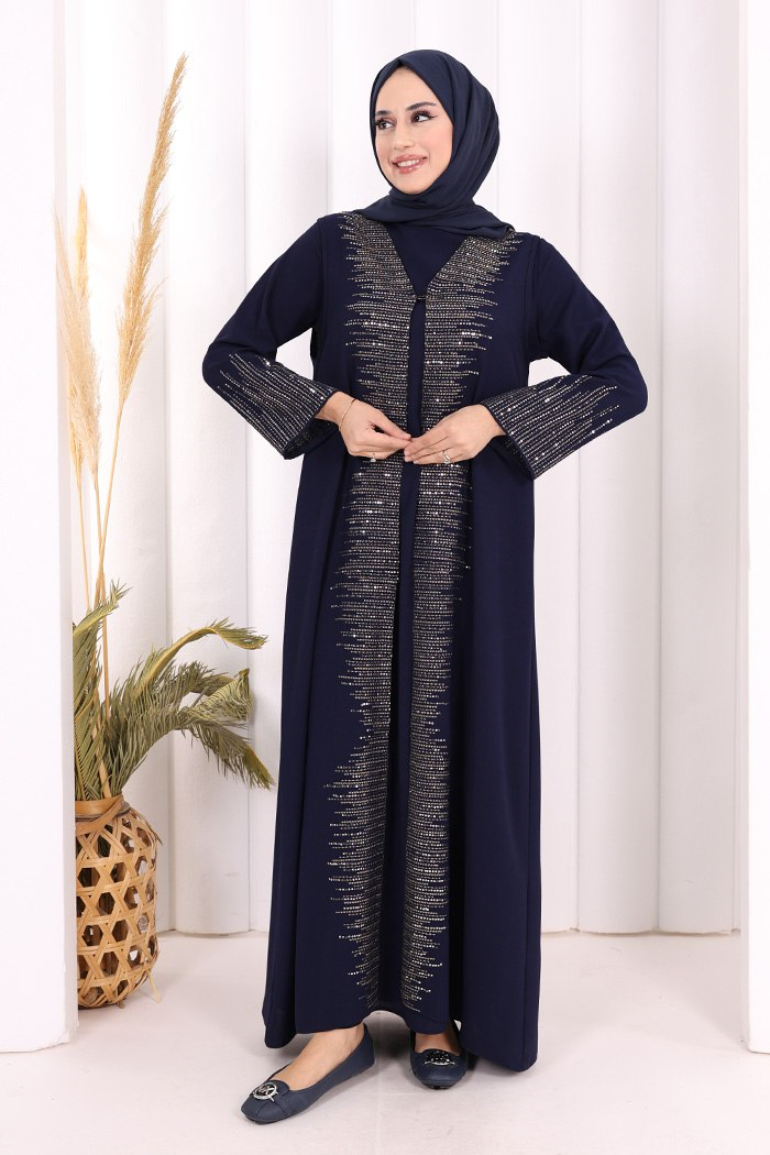 Yelekli Elbise Takım Lacivert