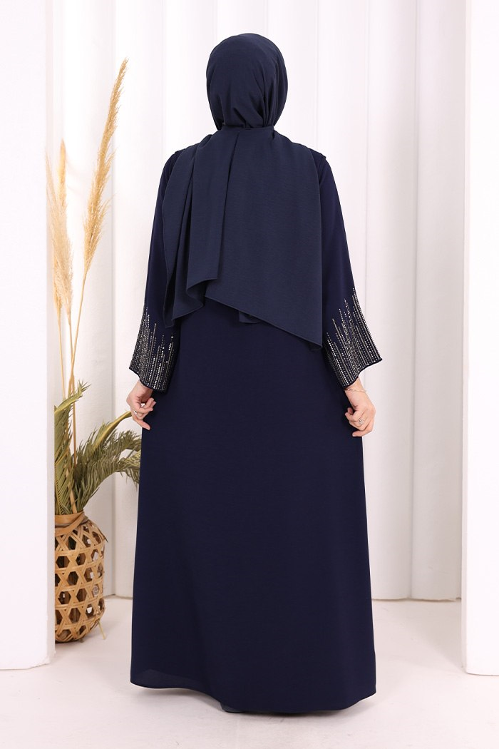 Yelekli Elbise Takım Lacivert