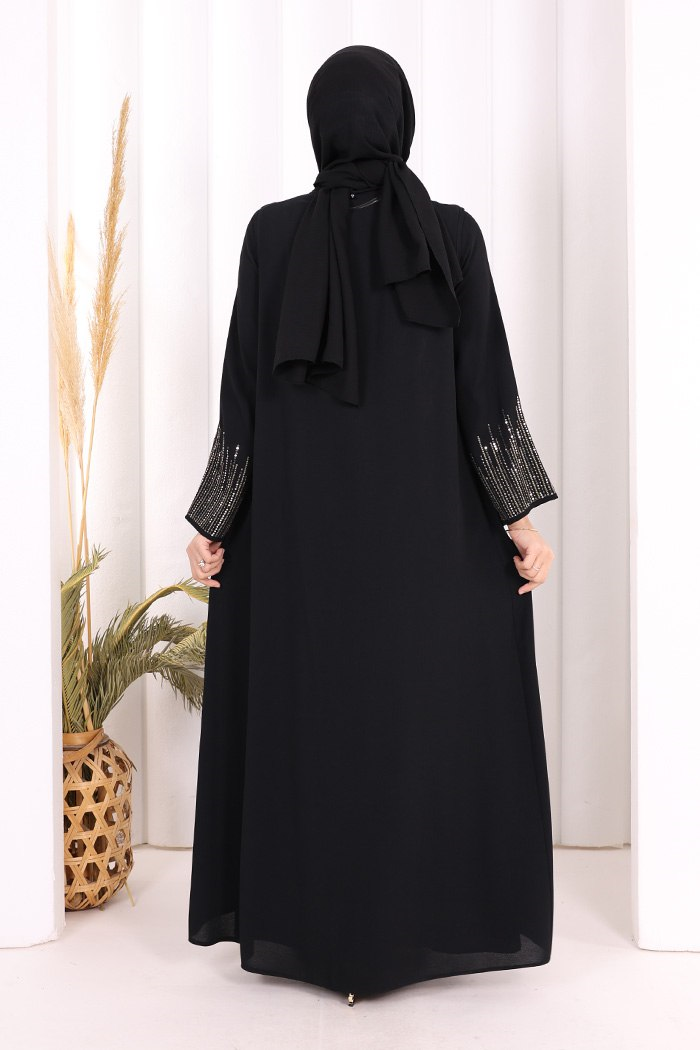 Yelekli Elbise Takım Siyah