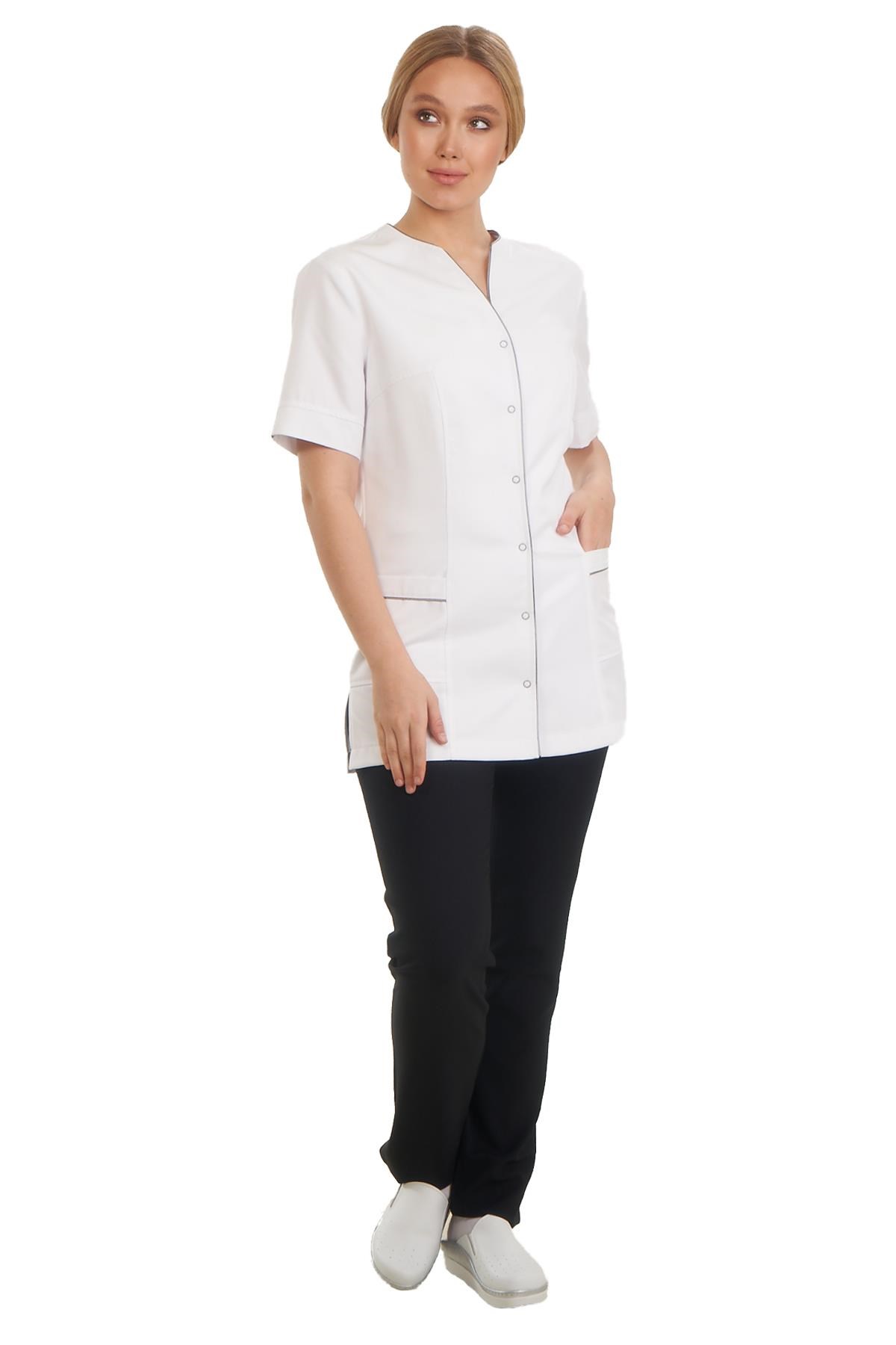 DENİZ DOKTOR ÖNLÜĞÜ ECZACI ÖNLÜĞÜ HEMŞİRE ÖNLÜĞÜ ESTETİSYEN ÖNLÜĞÜ KISA KOL KADIN ÖNLÜK
