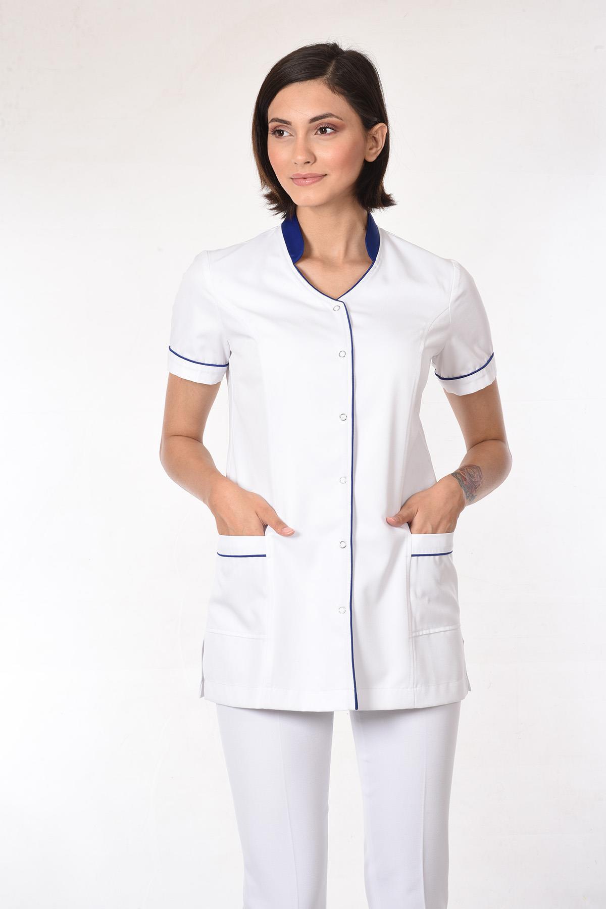 NEHİR DOKTOR ÖNLÜĞÜ ECZACI ÖNLÜĞÜ HEMŞİRE ÖNLÜĞÜ ESTETİSYEN ÖNLÜĞÜ KISA KOL KADIN ÖNLÜK
