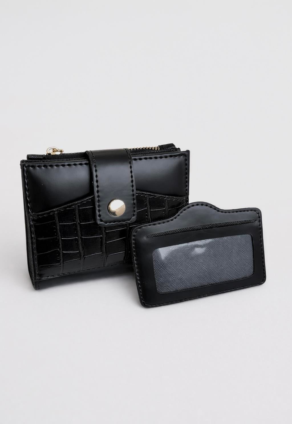 Madamra Ayrılabilir Kartlıklı Kadın Cüzdan – Şık, Orta Boy ve Fonksiyonel Siyah