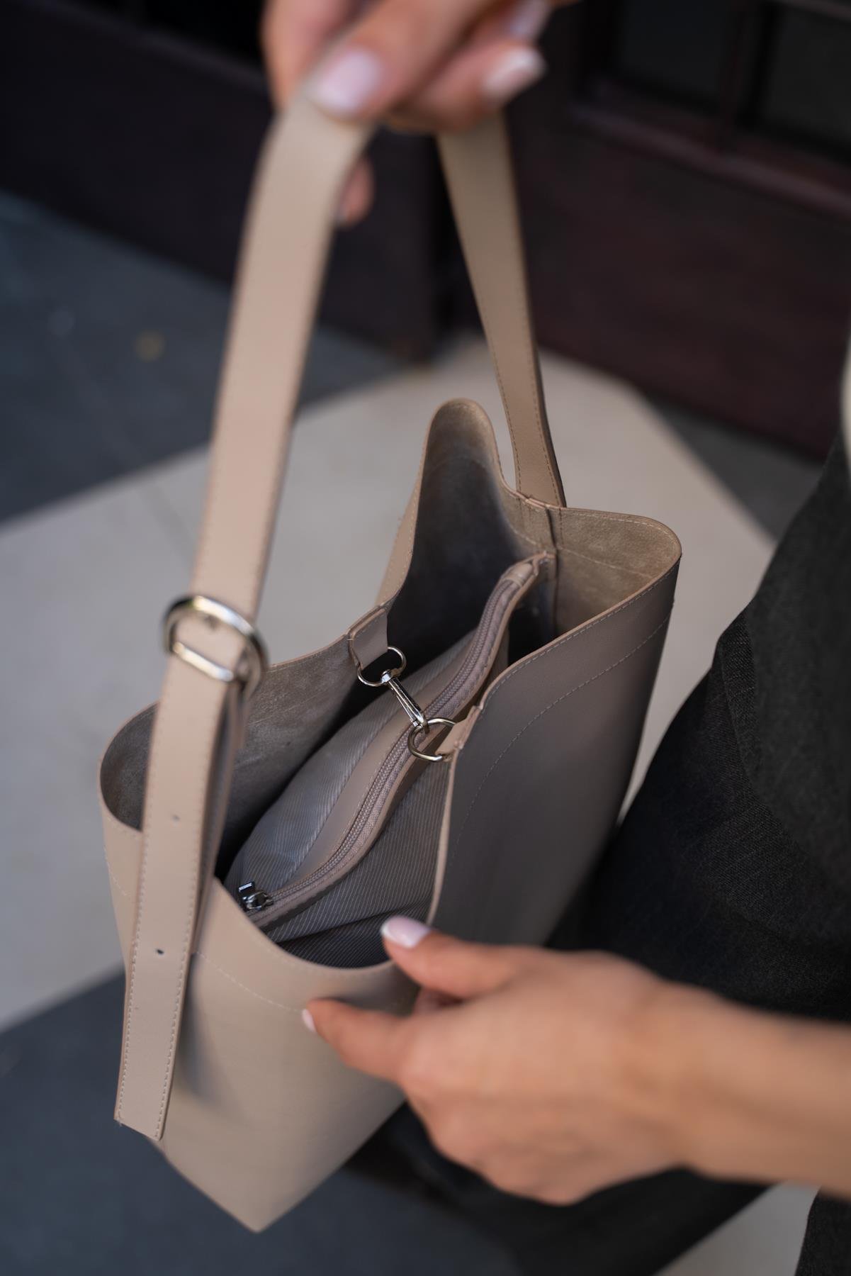 Vizon Kadın Kısa Saplı Shopper Çanta