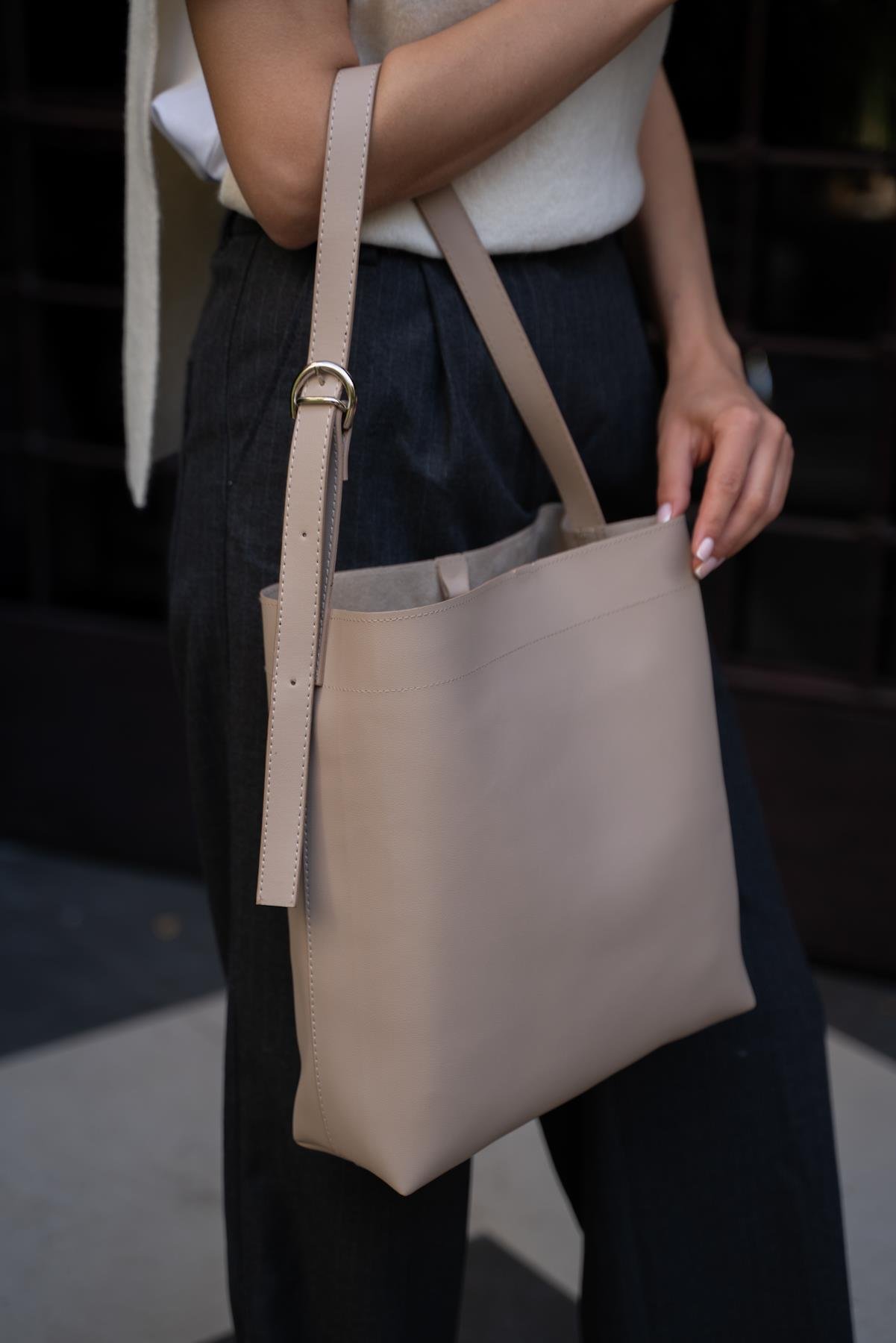Vizon Kadın Kısa Saplı Shopper Çanta