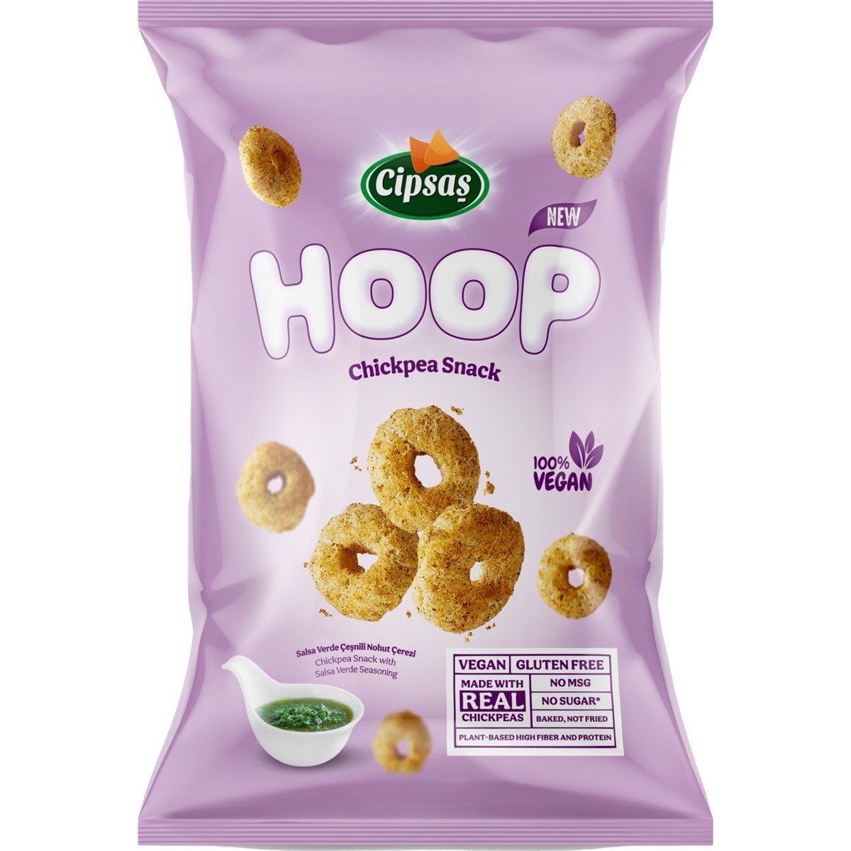 Cipsaş Hoop Salsa Verde Çeşnili Nohut Cipsi 65 GR