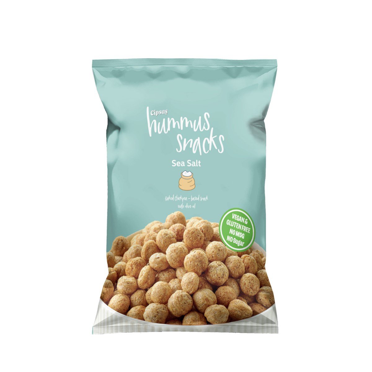 CİPSAŞ Hummus Snacks Deniz Tuzlu Nohut Cipsi 45 GR