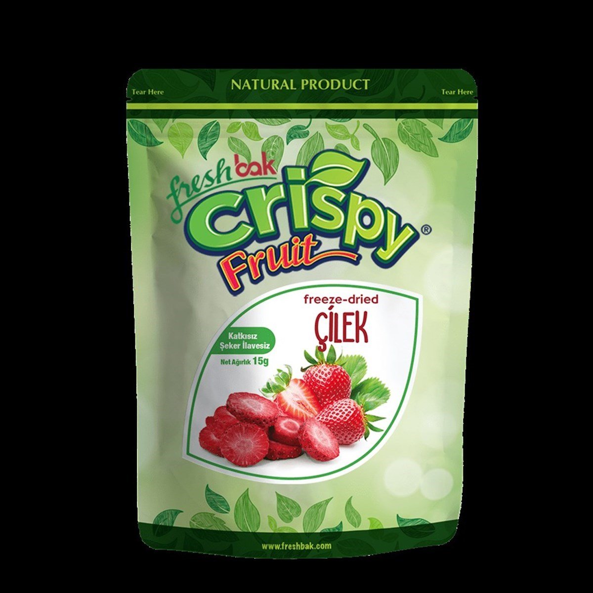 FRESHBAK Freeze Dried Çilek 15 gr / Çıtır Meyve Cipsi