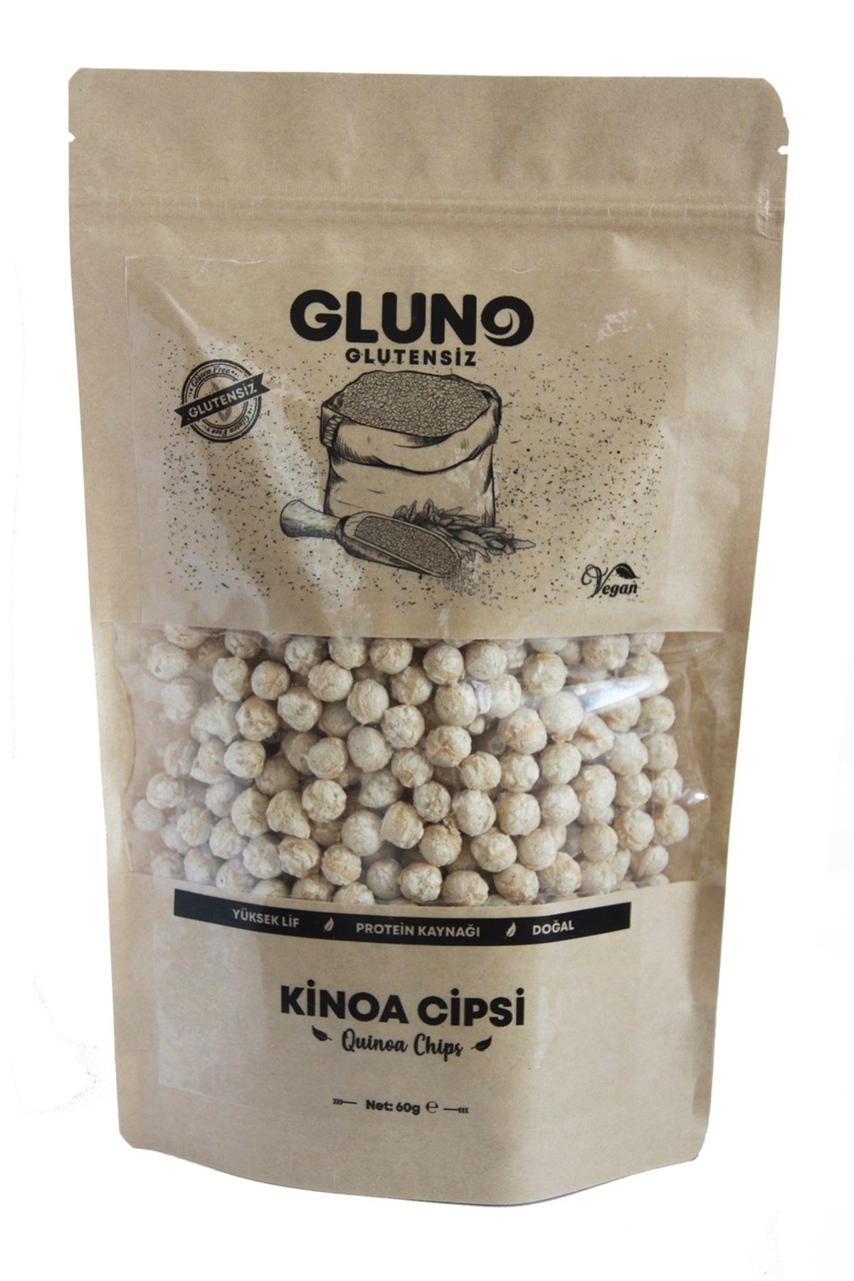GLUNO GLUTENSİZ Kinoa Cipsi 60 Gr