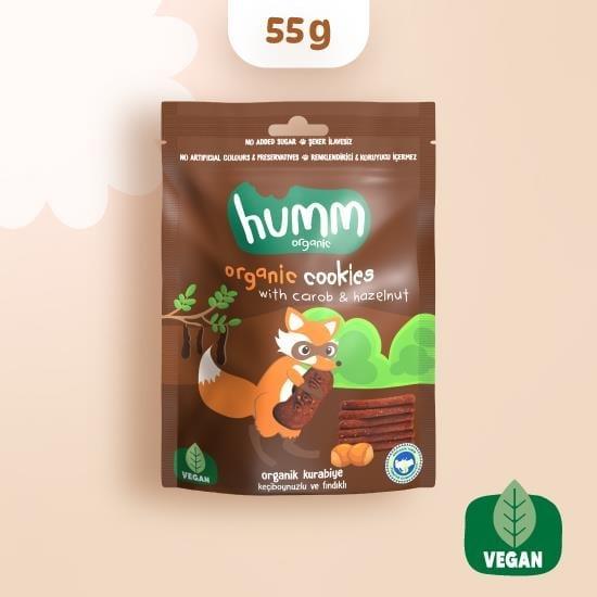 HUMM ORGANIC Keçiboynuz-Fındıklı Vegan Kurabiye55G