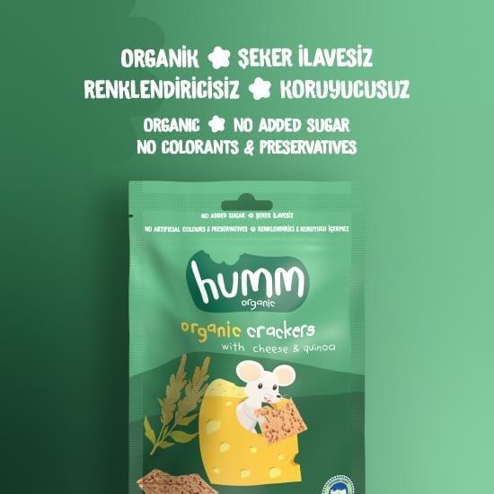 HUMM ORGANIC Peynirli Kinoalı Kraker 60 G