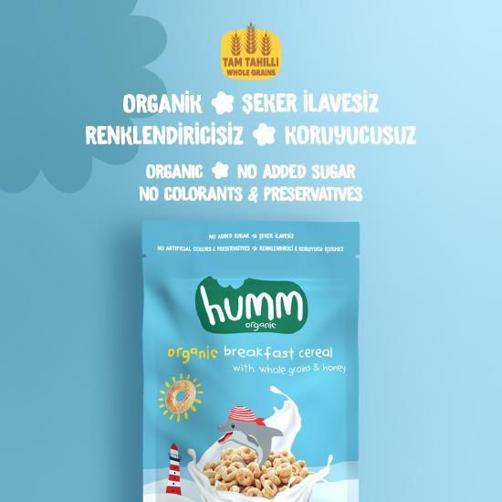 HUMM ORGANIC Tam Tahıl-Bal Kahvaltılık Gevrek 80G 