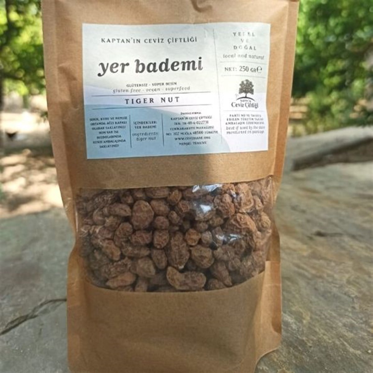 KAPTAN'IN CEVİZ ÇİFTLİĞİ Tiger Nut Yer Bademi Tane 125 Gr