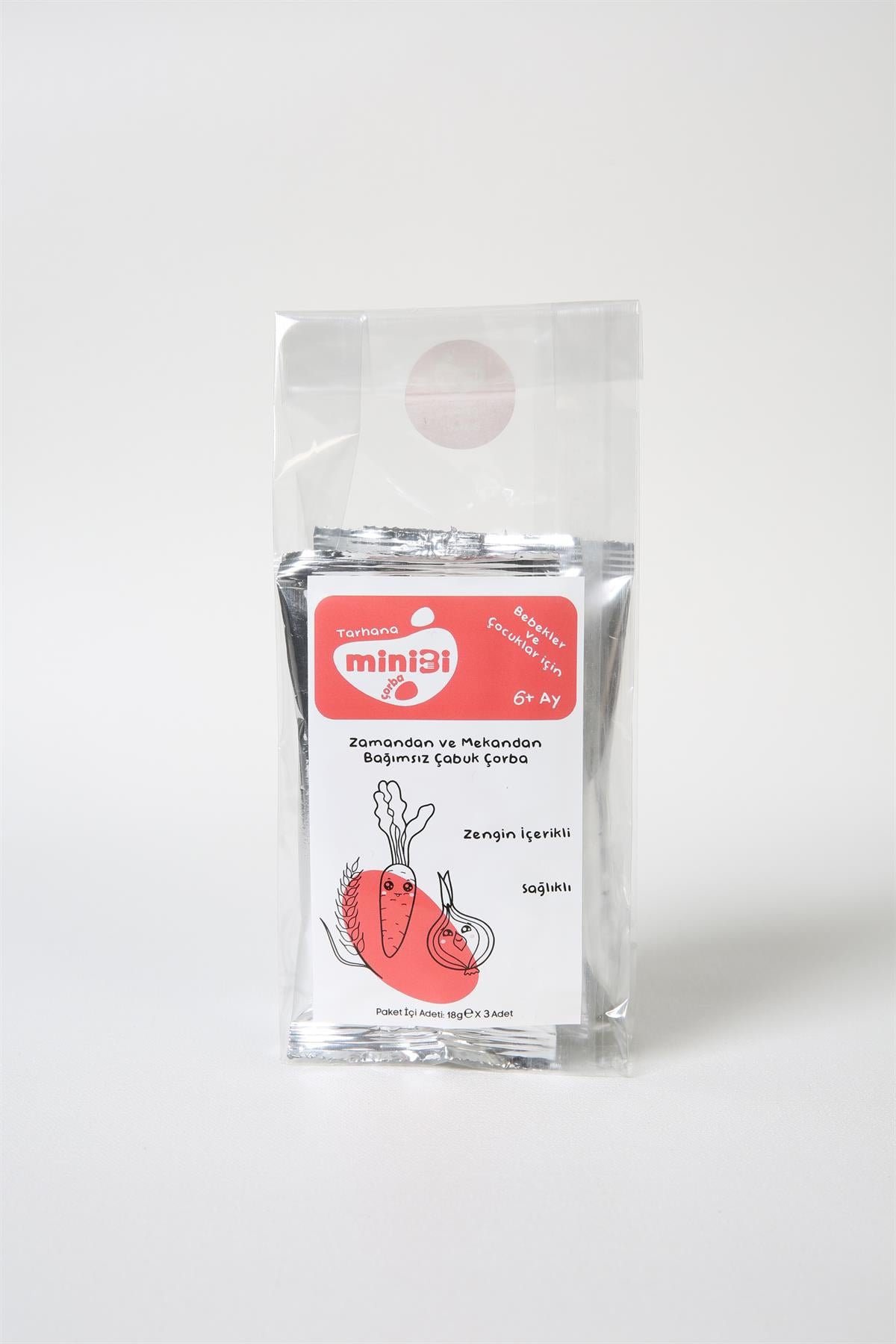 MİNİBİ Bebek Tarhana Çorbası - Bardak Çorba 3x18gr