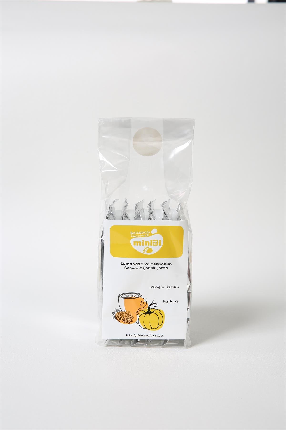 MiniBi Hızlı Bardak Çorba BalKabak-Mercimek 6x19 G