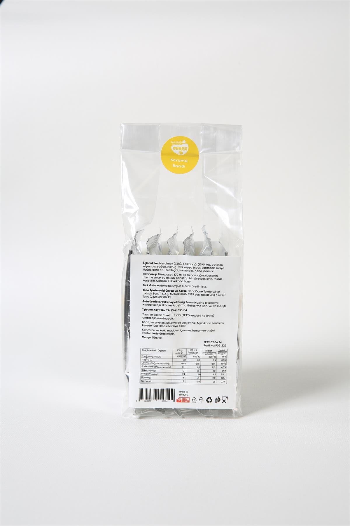 MiniBi Hızlı Bardak Çorba BalKabak-Mercimek 6x19 G