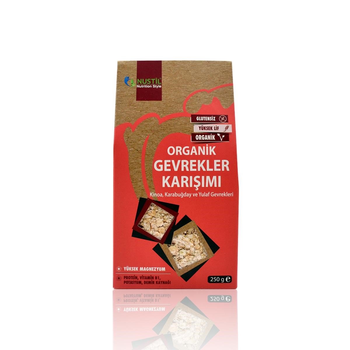 NUSTİL Glutensiz&Organik Gevrekler Karışımı 250 g