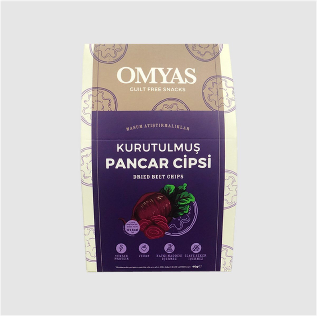 OMYAS Kurutulmuş Pancar Cips 40 GR