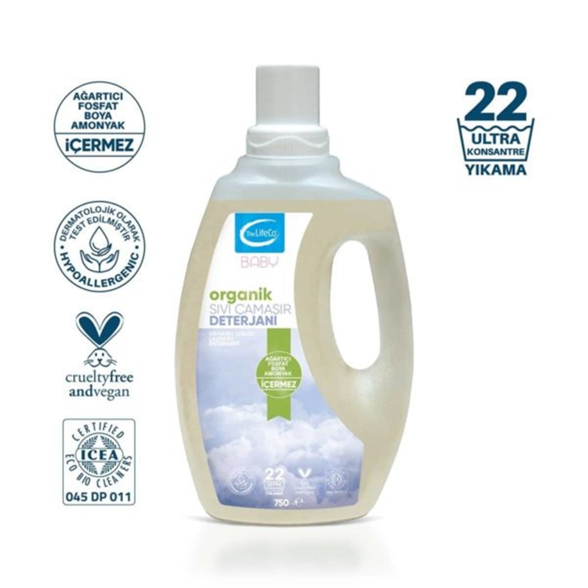 THE LIFECO Baby Organik Sıvı Çamaşır Deterjanı 750 ml
