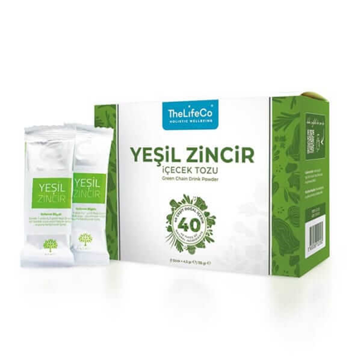 TheLifeCo Yeşil Zincir İçecek Tozu (30lu Stick) 135 gr