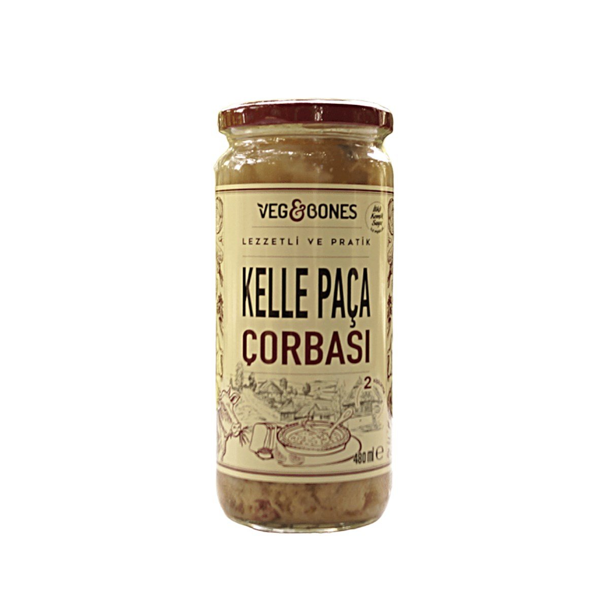 VEG&BONES Kelle Paça Çorbası 480 Ml