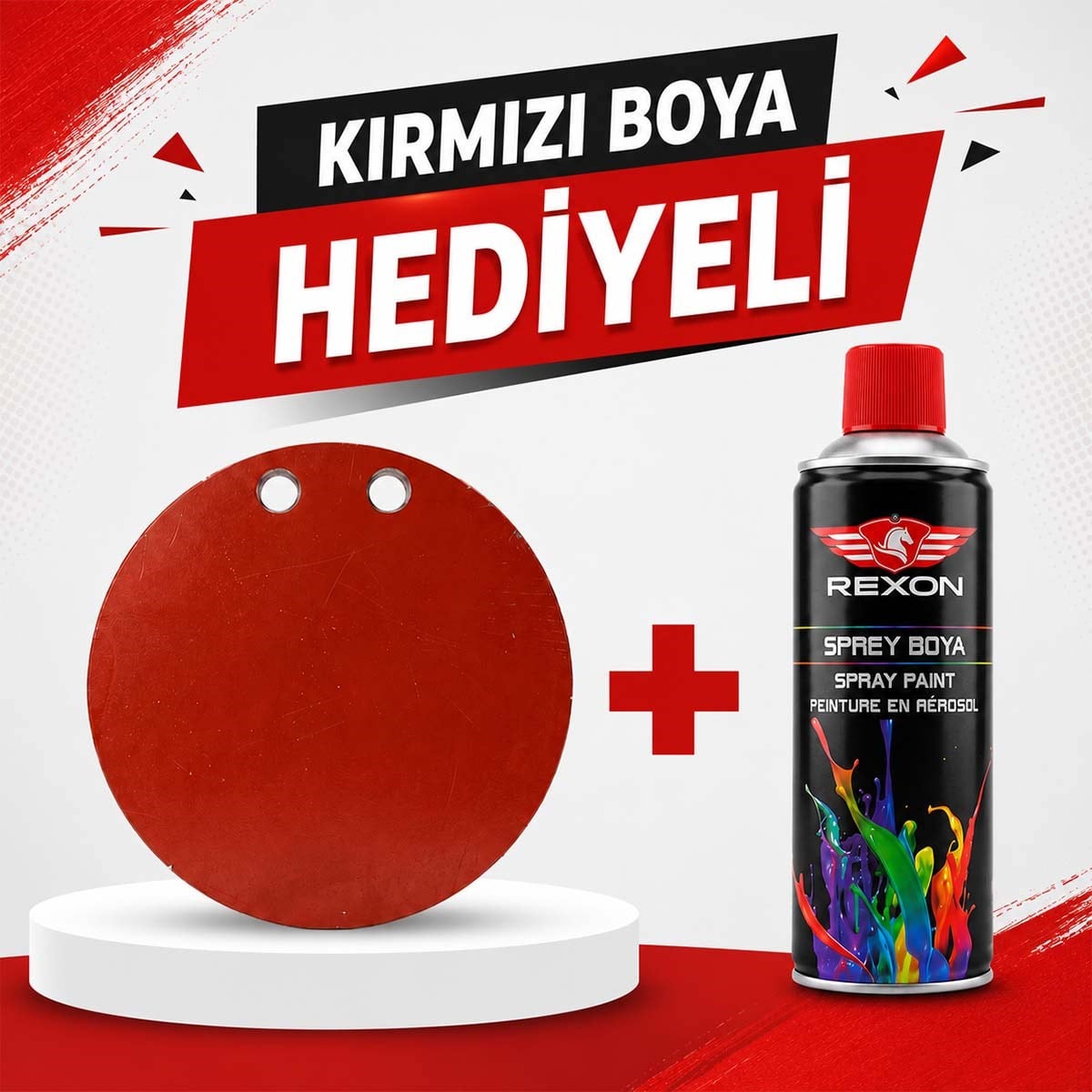 20cm Yuvarlak Hardox Çelik Hedef