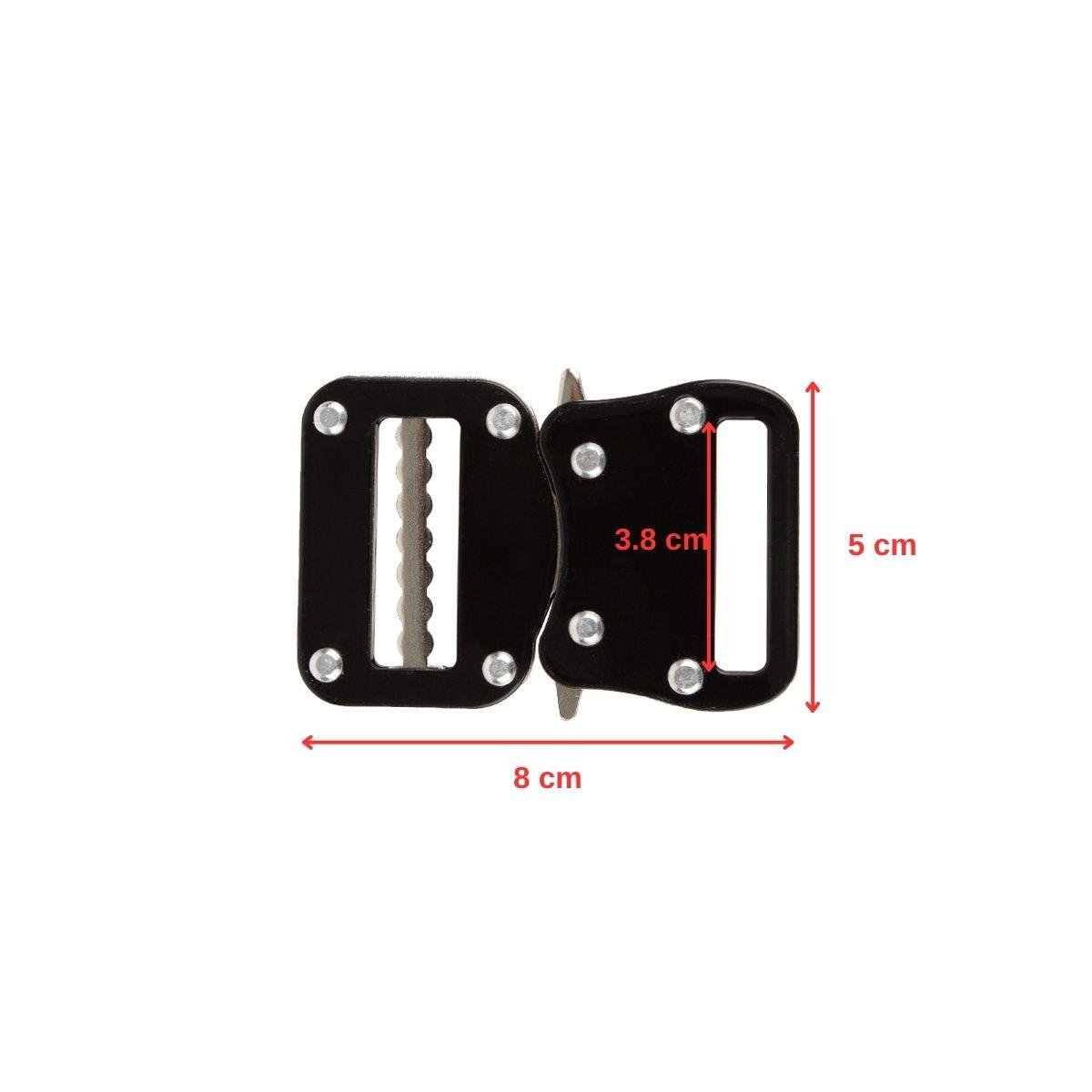4cm Güçlendirilmiş Taktik Kemer Tokası Siyah