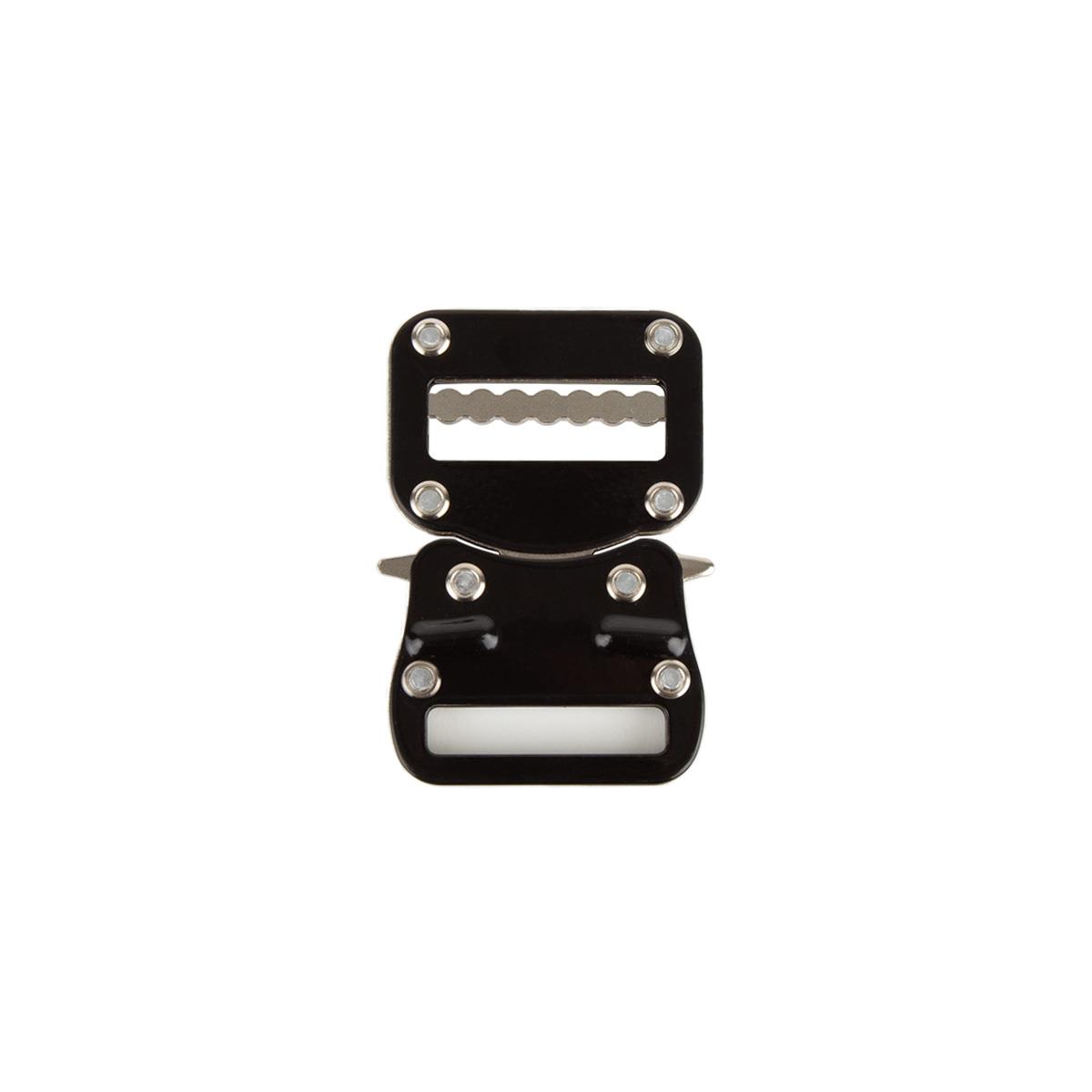 4cm Güçlendirilmiş Taktik Kemer Tokası Siyah