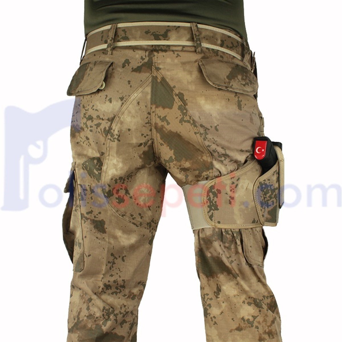 Airsoft Silah Bacak Kılıfı Universal Tüm Tabancalar İçin Fırtına Çöl Kamuflaj