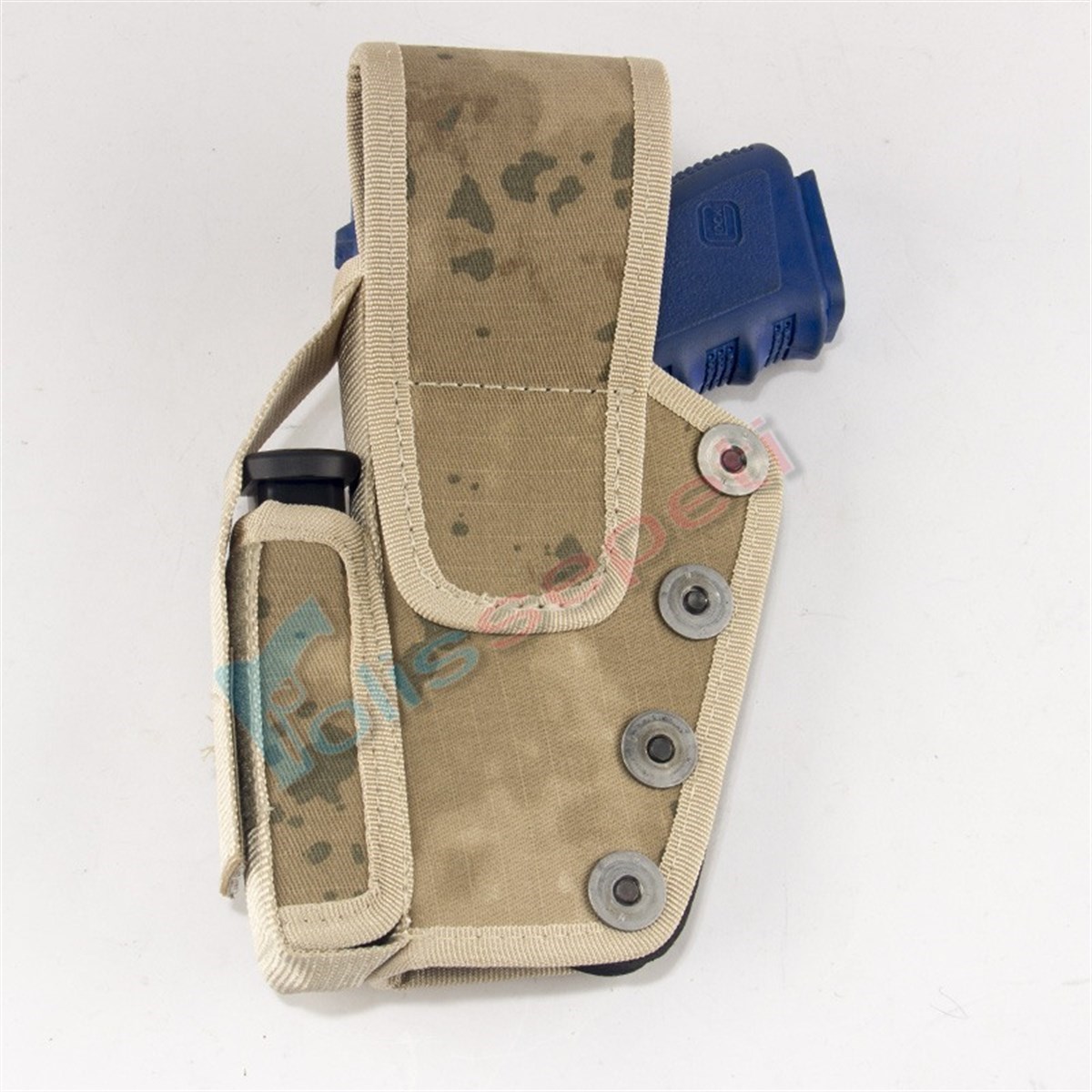 Airsoft Silah Kılıfı Universal Tüm Tabancalar İçin Dış Taşıma Önü Şarjörlü Çöl Kamuflaj