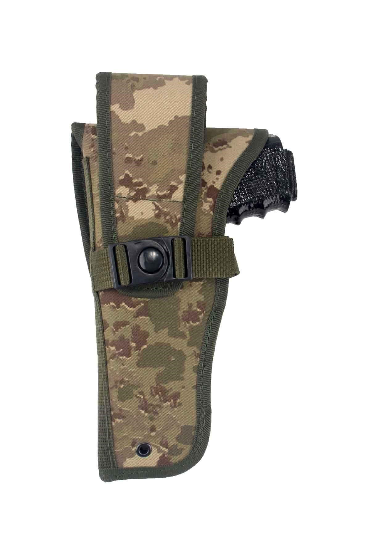 Airsoft Silah Kılıfı Universal Tüm Tabancalar İçin Dış Taşıma Kapaklı Haki Kamuflaj