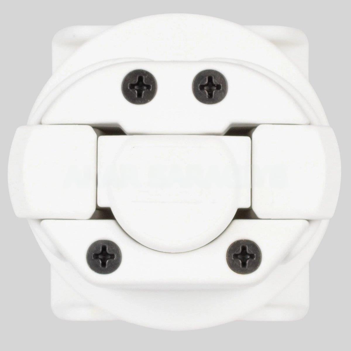 Akar Polimer Kilitli Kelepçe Kılıfı-Beyaz