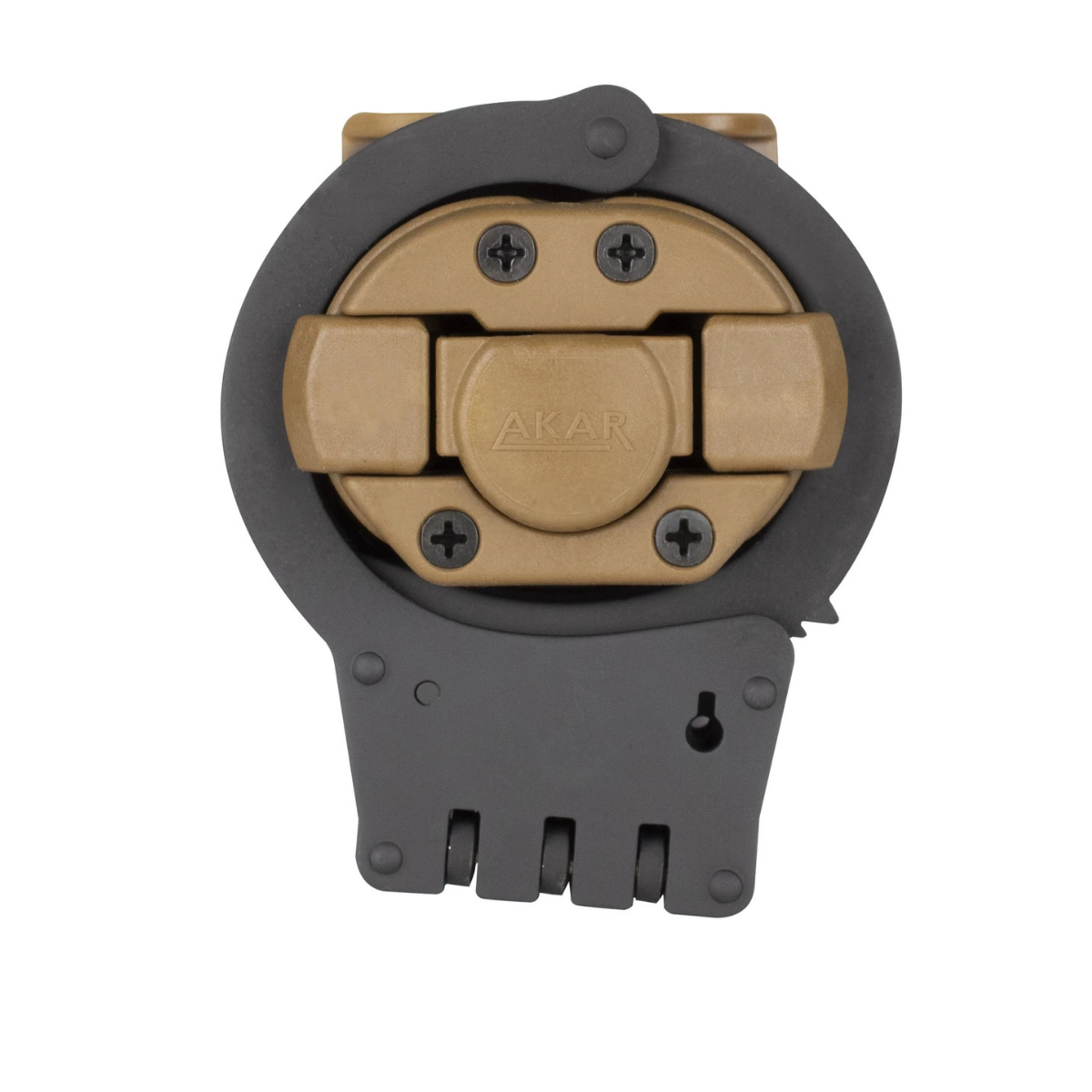 Akar Polimer Kilitli Kelepçe Kılıfı-Çakal Kahve