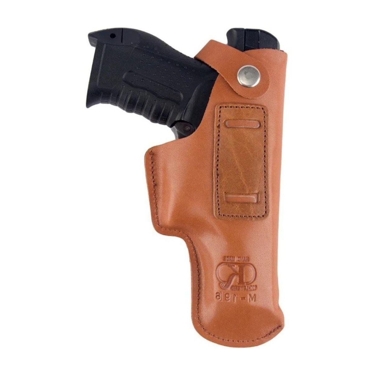 Beretta F92 Deri Tabanca İç Kılıfı Yumuşak Deri Taba Sol El