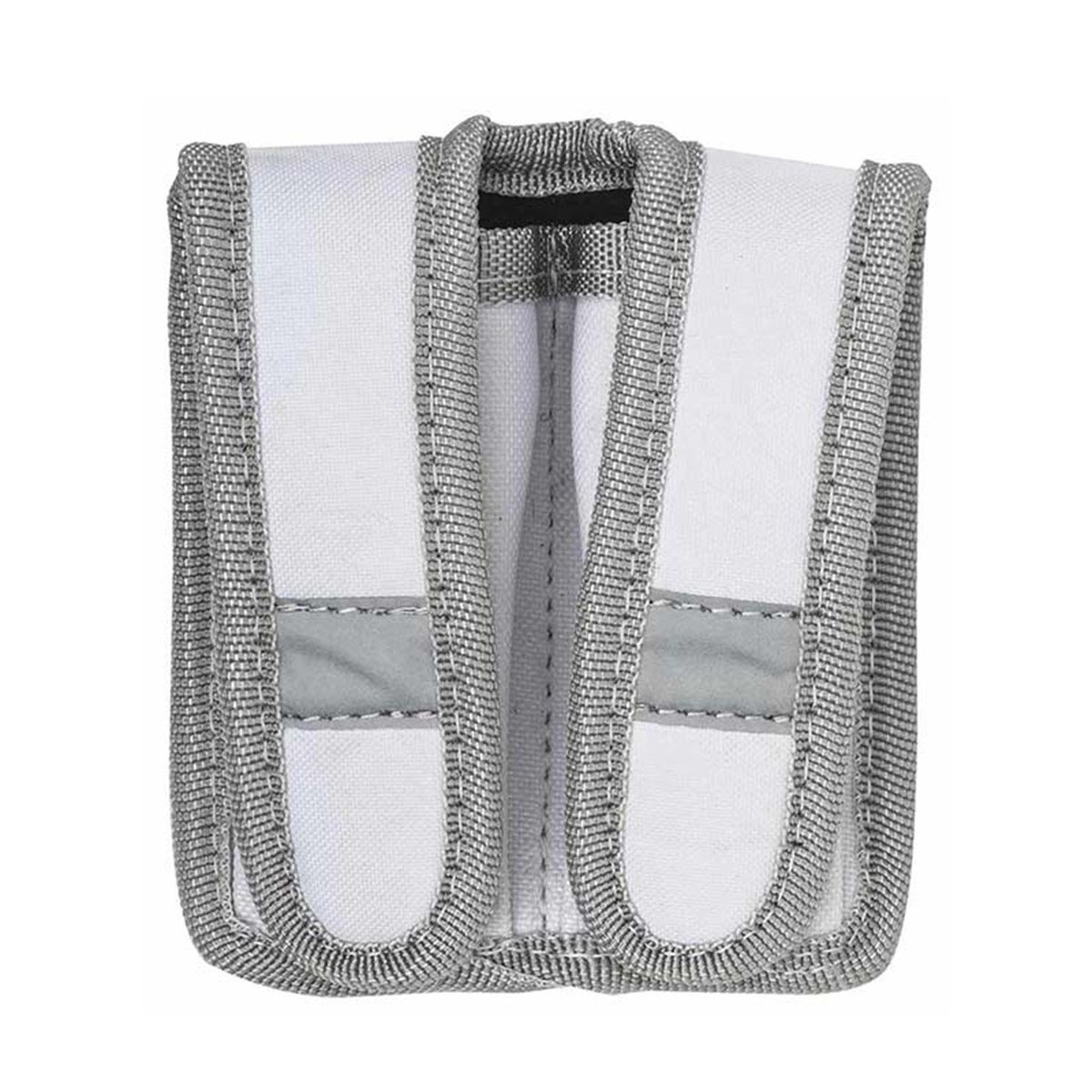 Beyaz Çiftli Şarjör Kılıfı Kumaş