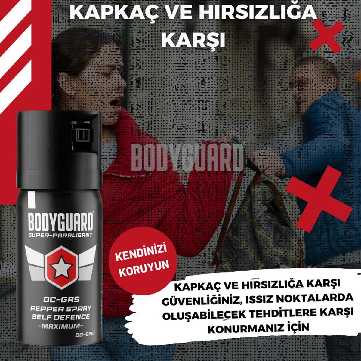 Bodyguard Biber Gazı 40ml Orijinal