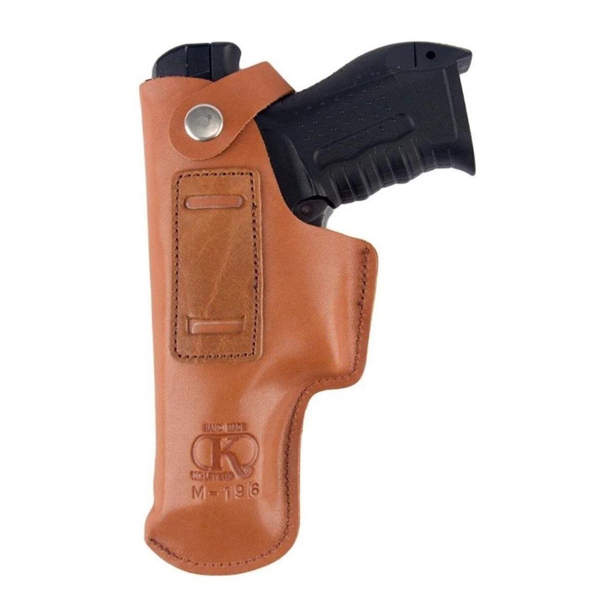 Canik 55 Horozlu Seri Deri Tabanca İç Kılıfı Yumuşak Deri Taba