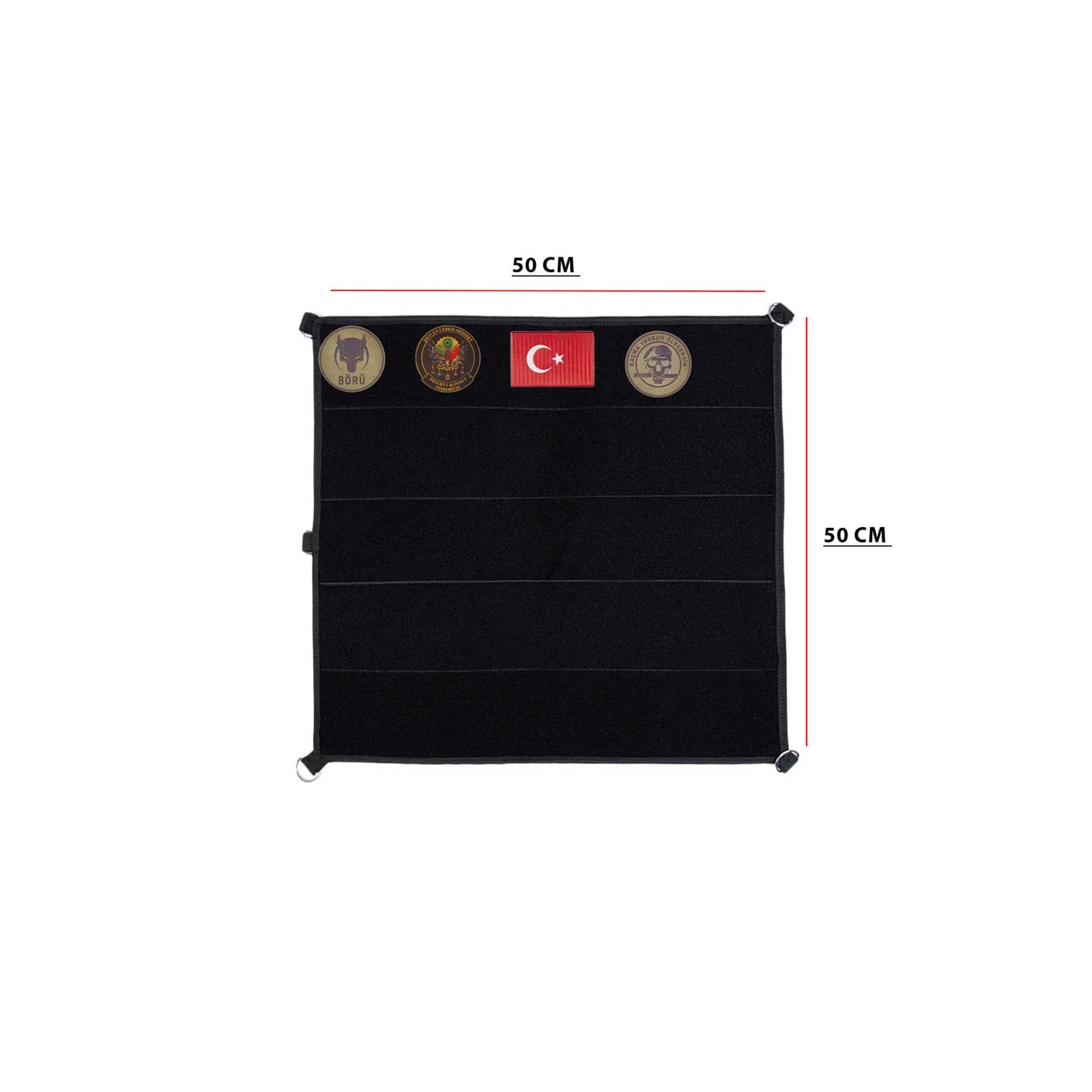 Cırtlı Patch Duvarı- Siyah