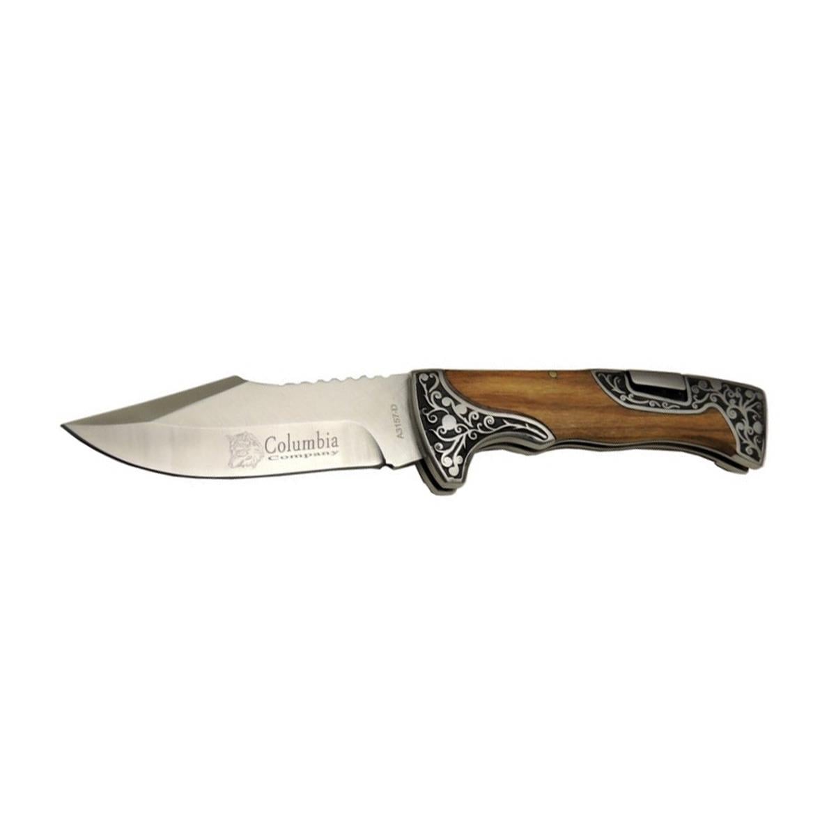 Columbia Avcı Çakısı Ağaç Kabza 22.5cm