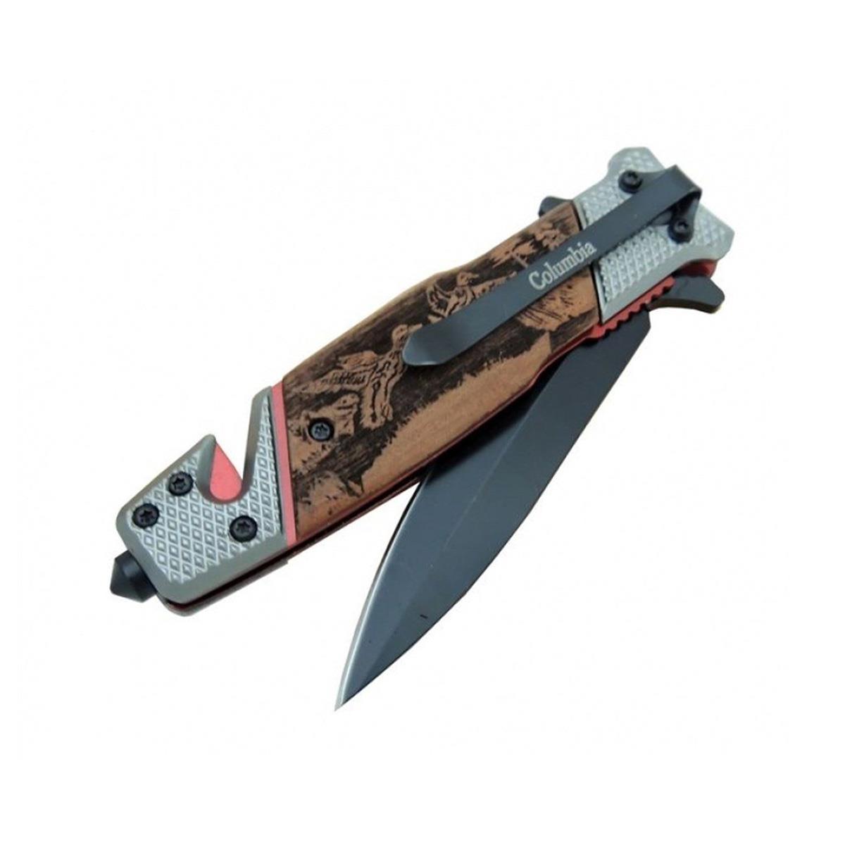 Columbia Kurtarma Çakısı Siyah 21cm